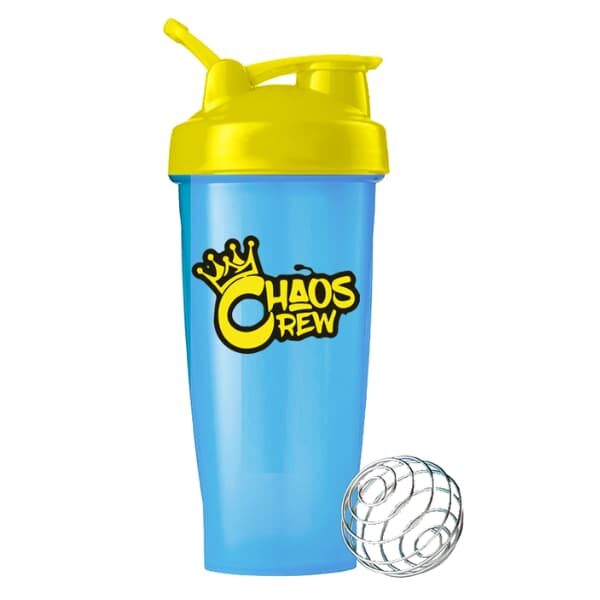 Chaos Crew 600ml Shaker - Blue Yellow