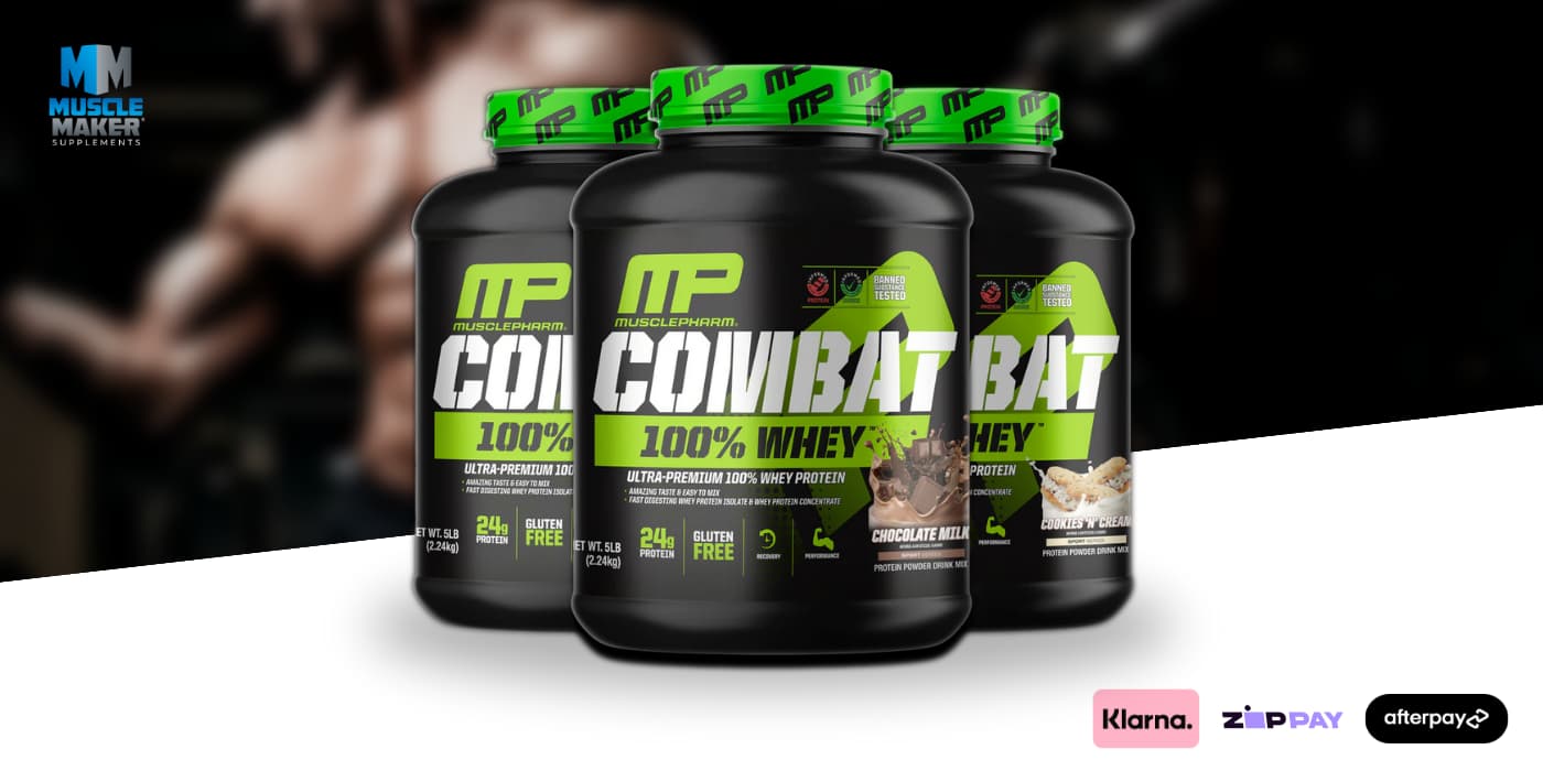 Musclepharm Combat 100% Whey Protein Banner