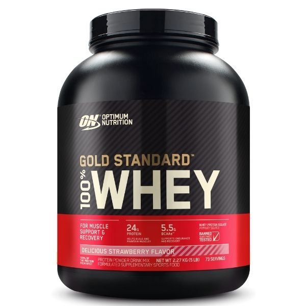 Optimum Nutrition Gold Standard 100% Whey 5lb - Strawberry