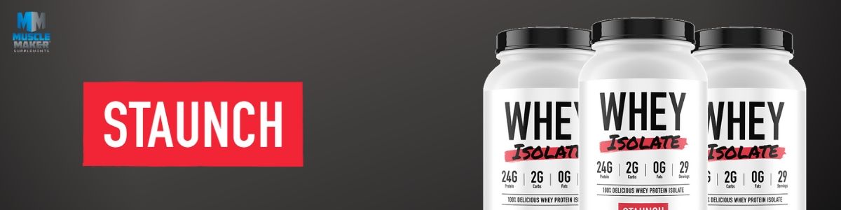 Staunch Nation Whey isolate Product Banner