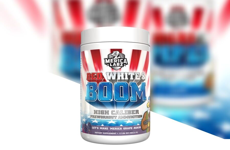 Merica Labz Red white and boom Pre Workout Product