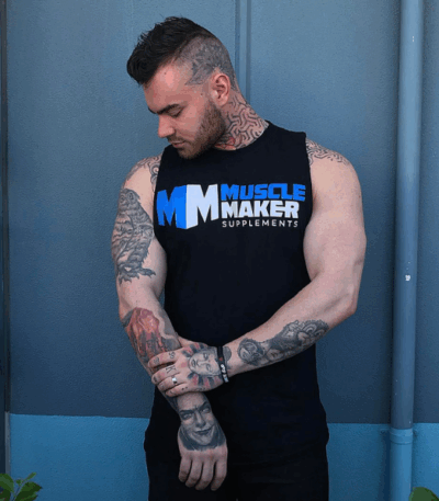 Muscle Maker Supplements - Men's Cut Off Tank Muscle Tee