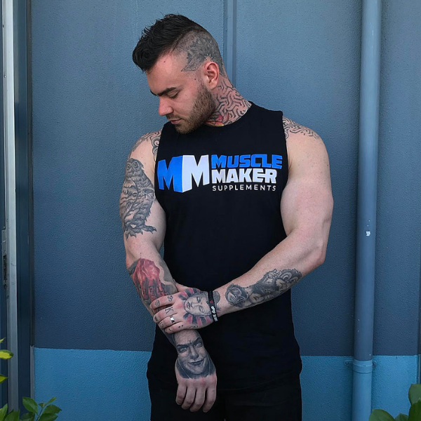 Muscle Maker Supplements - Men's Cut Off Tank Muscle Tee