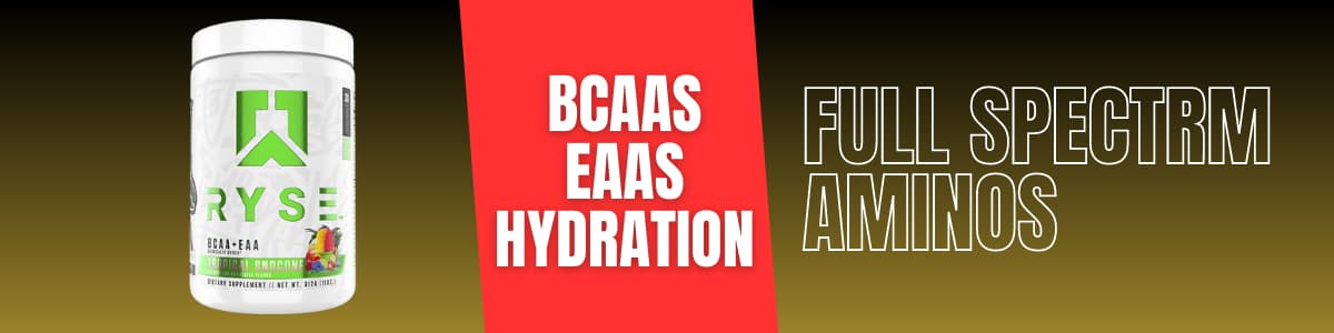 Ryse Supplements BCAA + EAA Info Banner