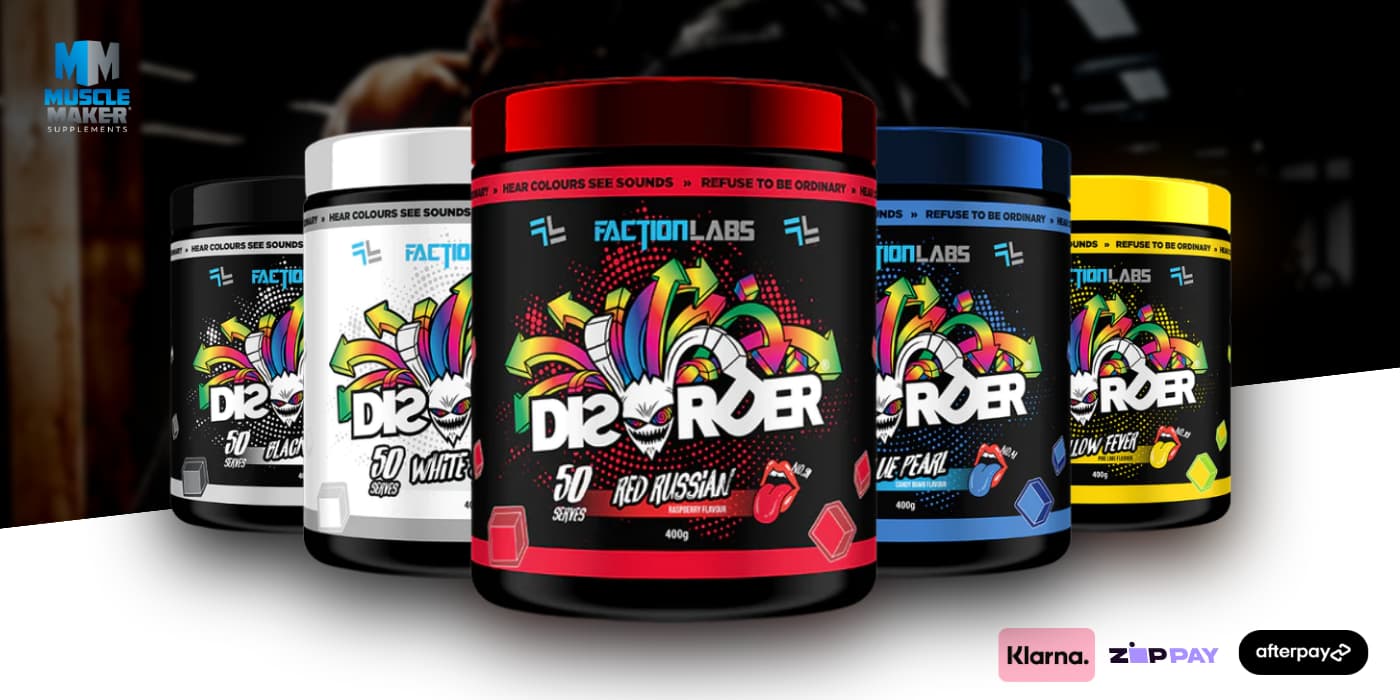 Faction Labs Disorder Pre Workout Banner