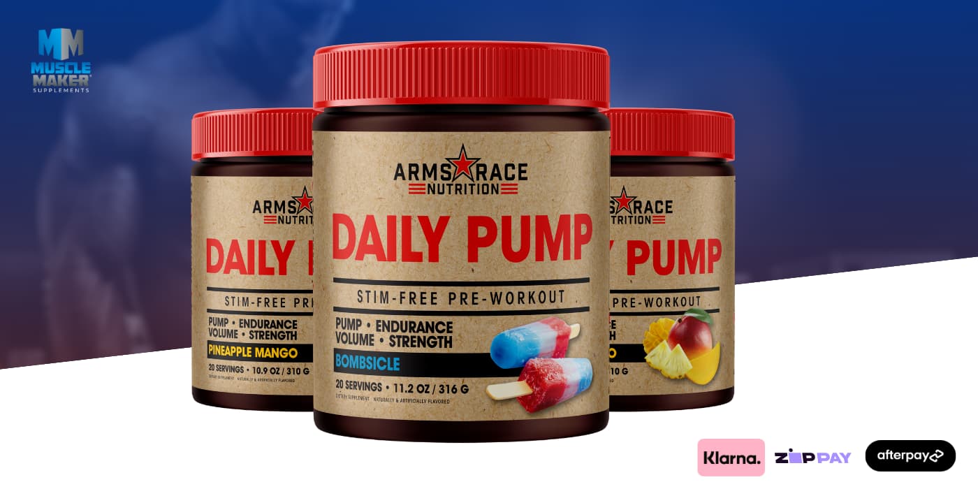 Arms Race Daily Pump Pre Workout Banner