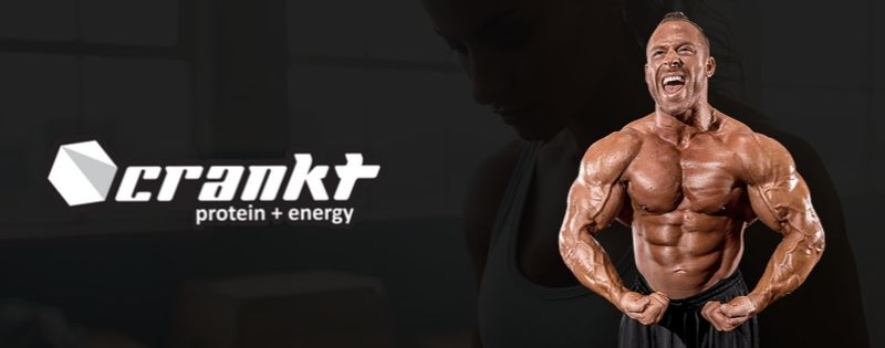 Crankt Protein Supplements Logo Banner