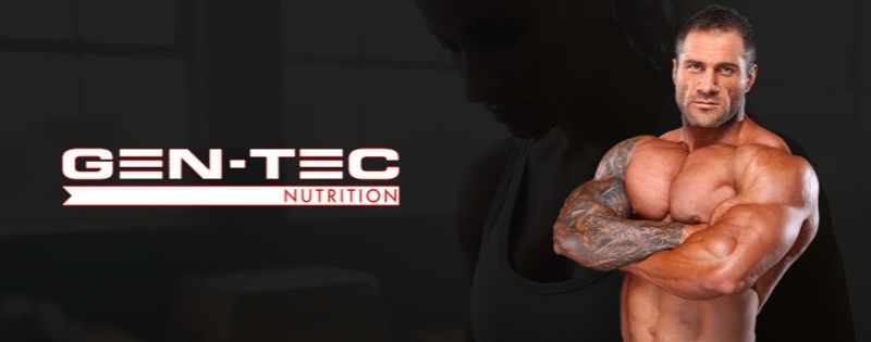 Gen-tec nutrition supplements Logo Banner