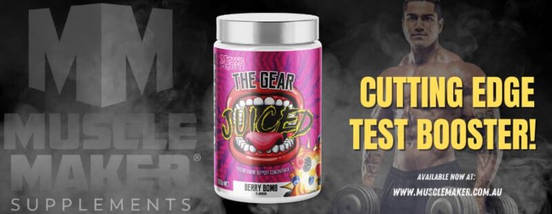 Max's Protein The gear juiced banner
