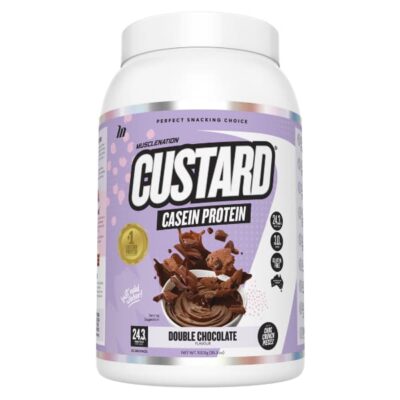 Muscle Nation Custard Casein Protein - Double Chocolate