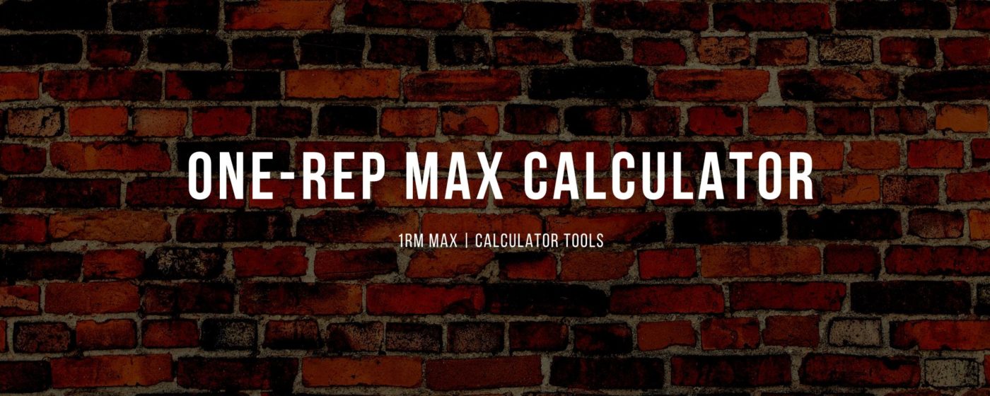 One rep max 1rm calculator Banner