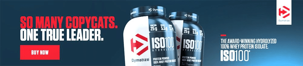 Dymatize ISO100 Banner