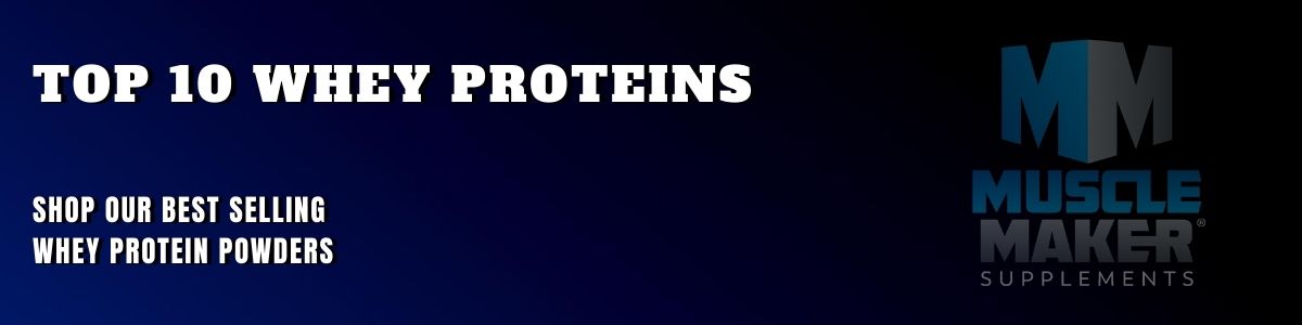 Best Selling Whey Protein Supplements Banner