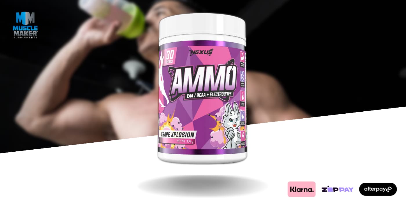 Nexus Sports Nutrition Ammo bcaas eaas amino acids Banner