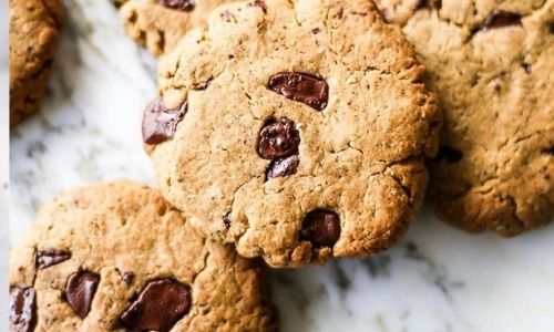 vegan choc chip peanut butter cookies Recipe Banner