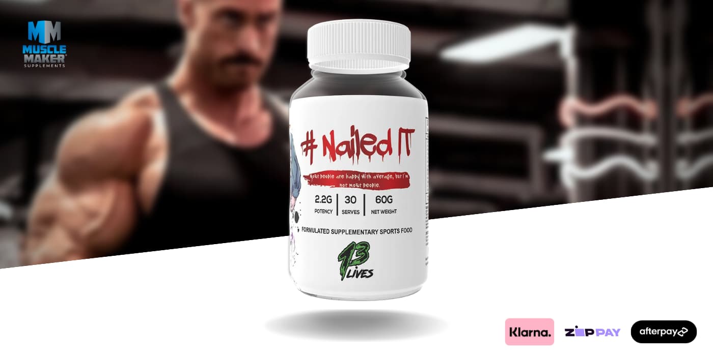 13 Lives Nailed It Testosterone Booster Capsules Banner