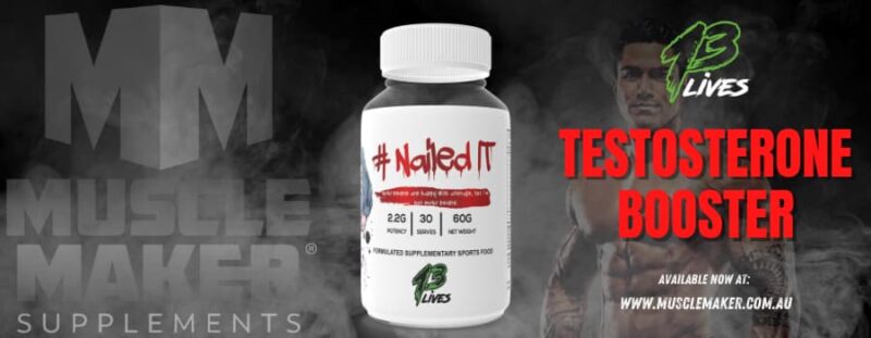 13 Lives nailed it testosterone booster banner