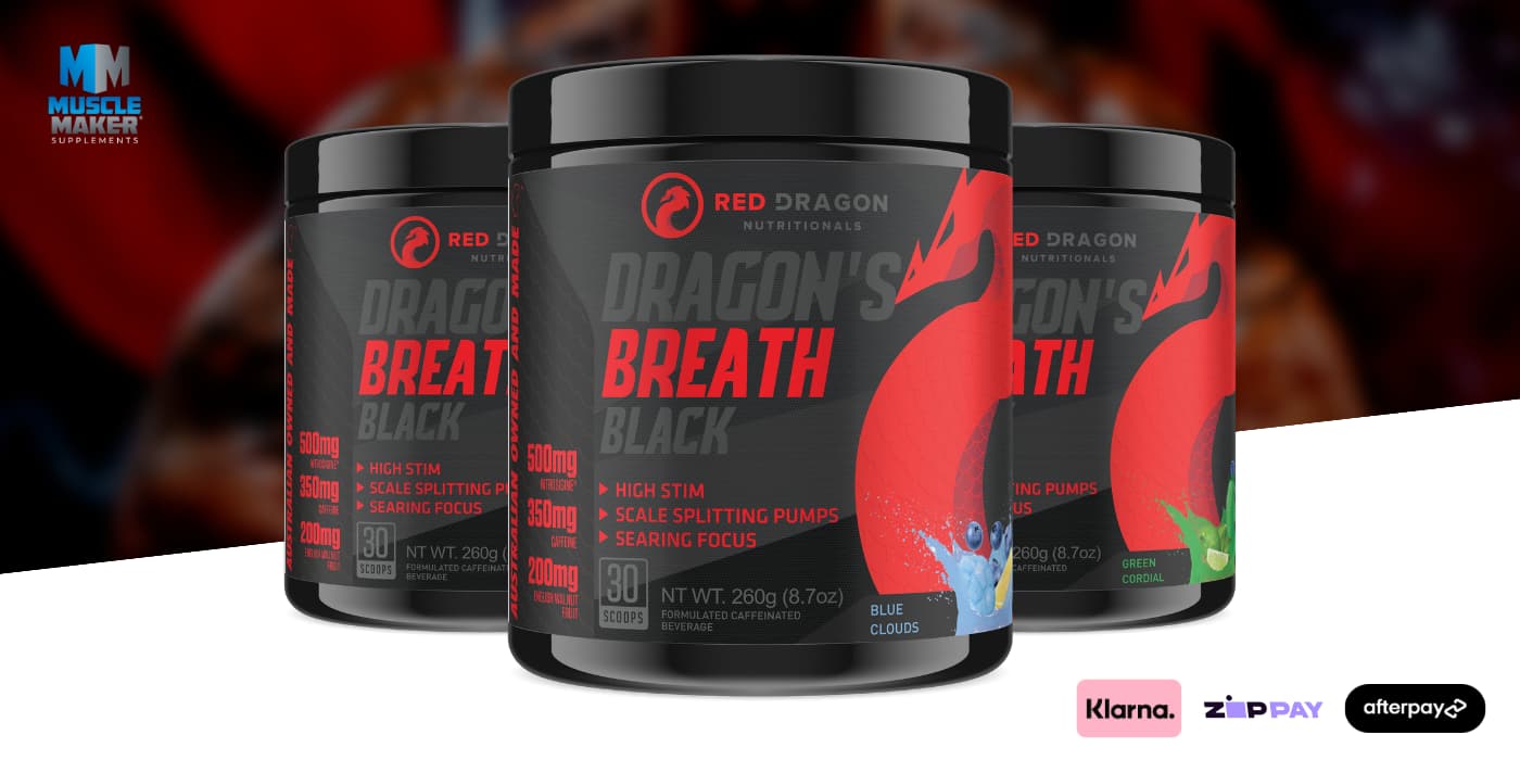 Red Dragon Nutritionals Dragon's Breath Black Pre Workout Banner