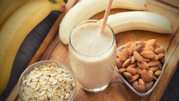 Banana Almond Cream Shake Recipe