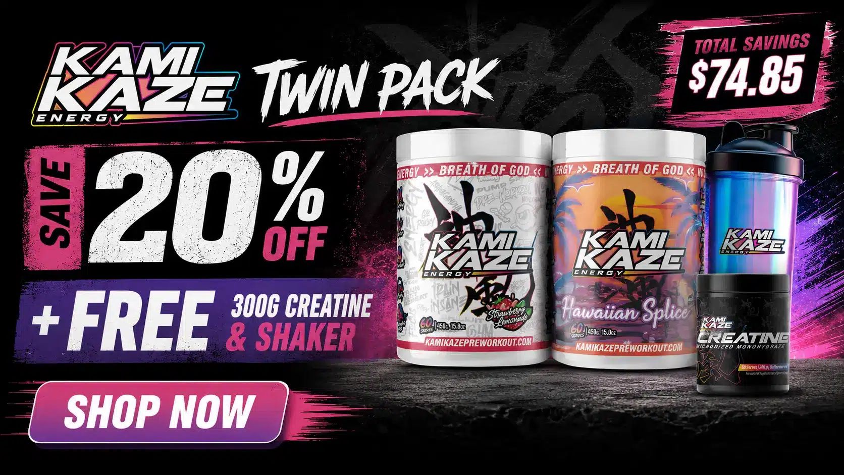 Athletic Sport Kamikaze twin Pack banner