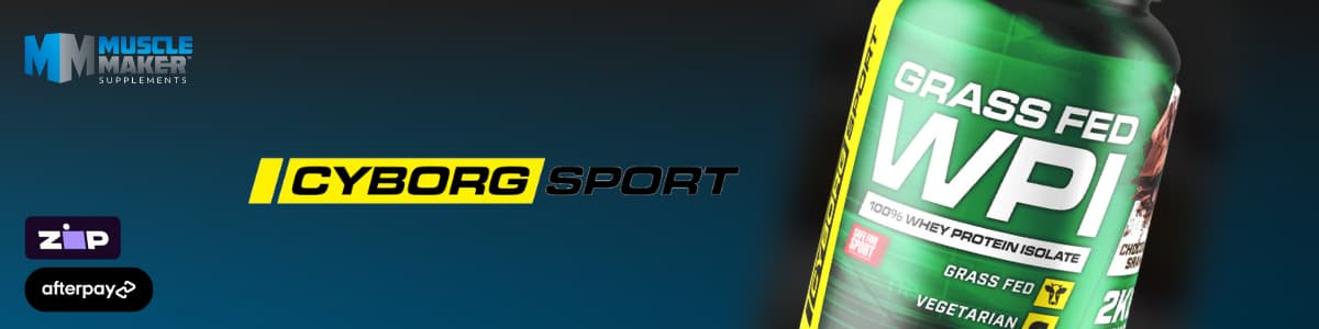 Cyborg Sport whey protein Payment Banner