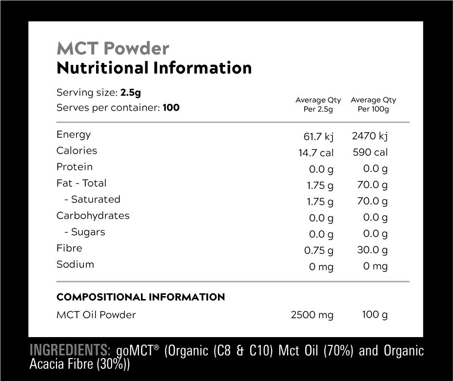 Switch Nutrition MCT Oil 250g