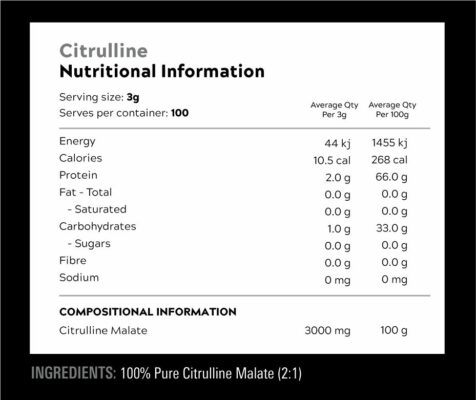 Switch Nutrition Citrulline Nurition