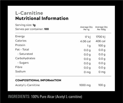 Switch Nutrition Carnitine Nutrition