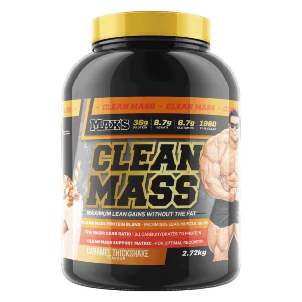 Max's Protein Clean Mass 2.27kg - Caramel Thickshake