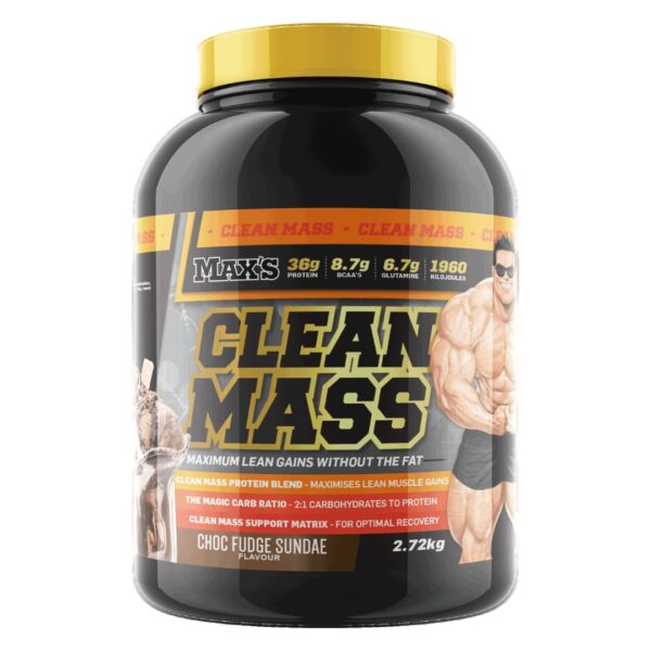 Max's Protein Clean Mass 2.27kg - Choc Fudge
