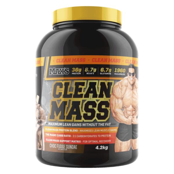 Max's Protein Clean Mass 4.2kg - Choc Fudge Sundae