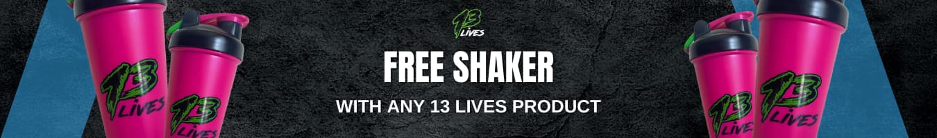 13 Lives free shaker banner