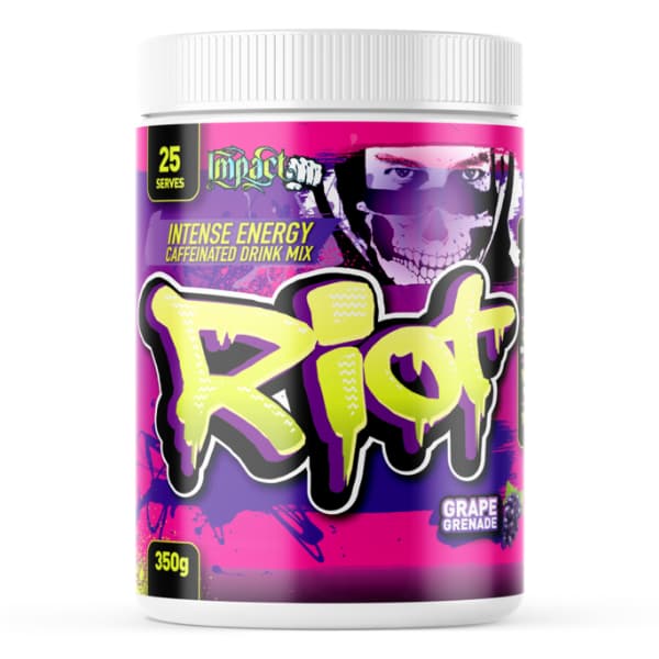 Impact Supplements Riot pre workout - grape grenade