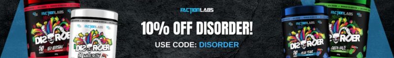 Disorder 10% Off Code Banner