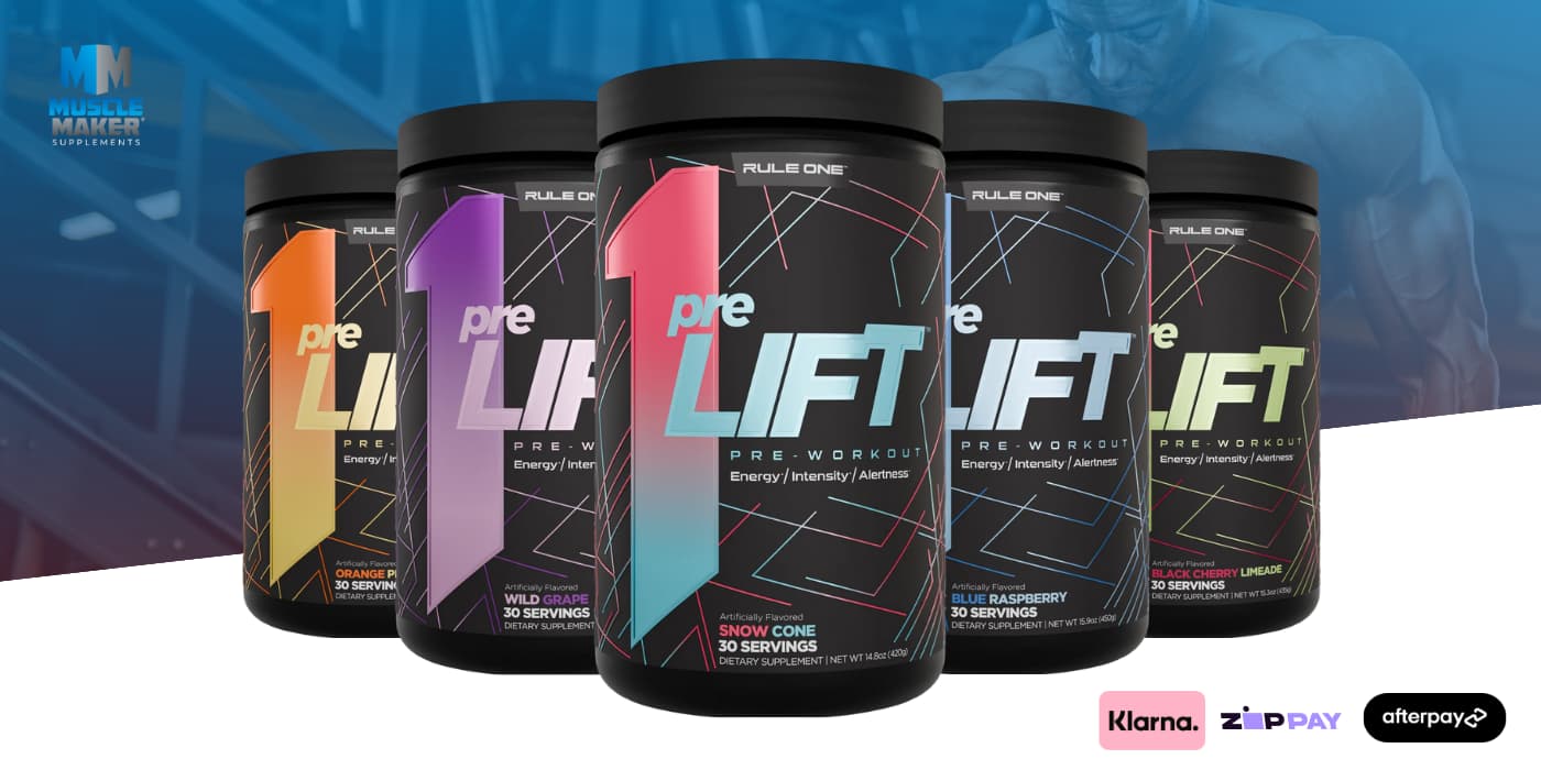 Rule 1 Proteins Pre Lift Pre Workout Banner