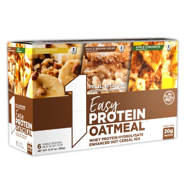 Rule 1 Proteins Easy Protein Oatmeal - Mixed 6 Pack