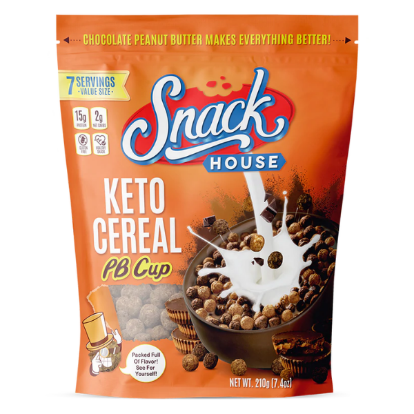 Snackhouse Foods Keto Cereal Puffs - Choc PB Cup 7 Serve