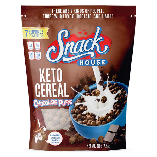 Snackhouse Foods Keto Cereal Puffs - Chocolate Puffs 7 Serve