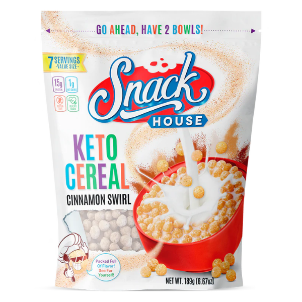 Snackhouse Foods Keto Cereal Puffs - Cinnamon Swirl 7 Serve