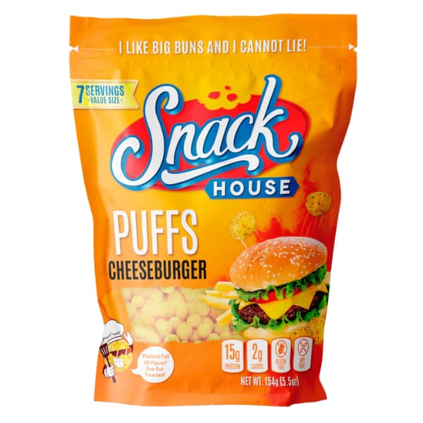 Snackhouse Foods Keto Puffs - Cheeseburger 7 Serve