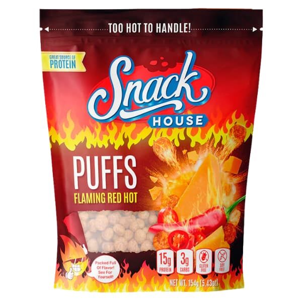 Snackhouse Foods Keto Puffs - Flaming Red Hot 7 Serve