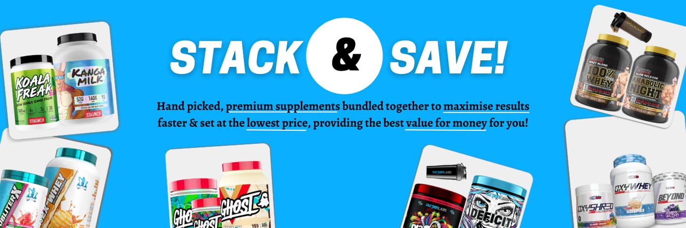 Stack & save Supplements Banner (1350 × 450 px)