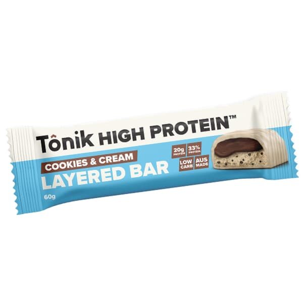 Tonik High Protein Layered Bar - Cookies & Cream