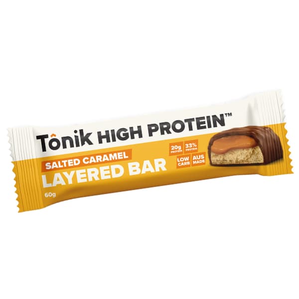 Tonik High Protein Layered Bar - Salted Caramel