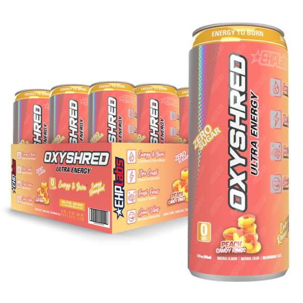 EHPLABS Oxyshred Ultra Energy RTD - Peach Candy Rings
