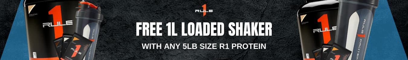 R1 Protein free loaded shaker Banner