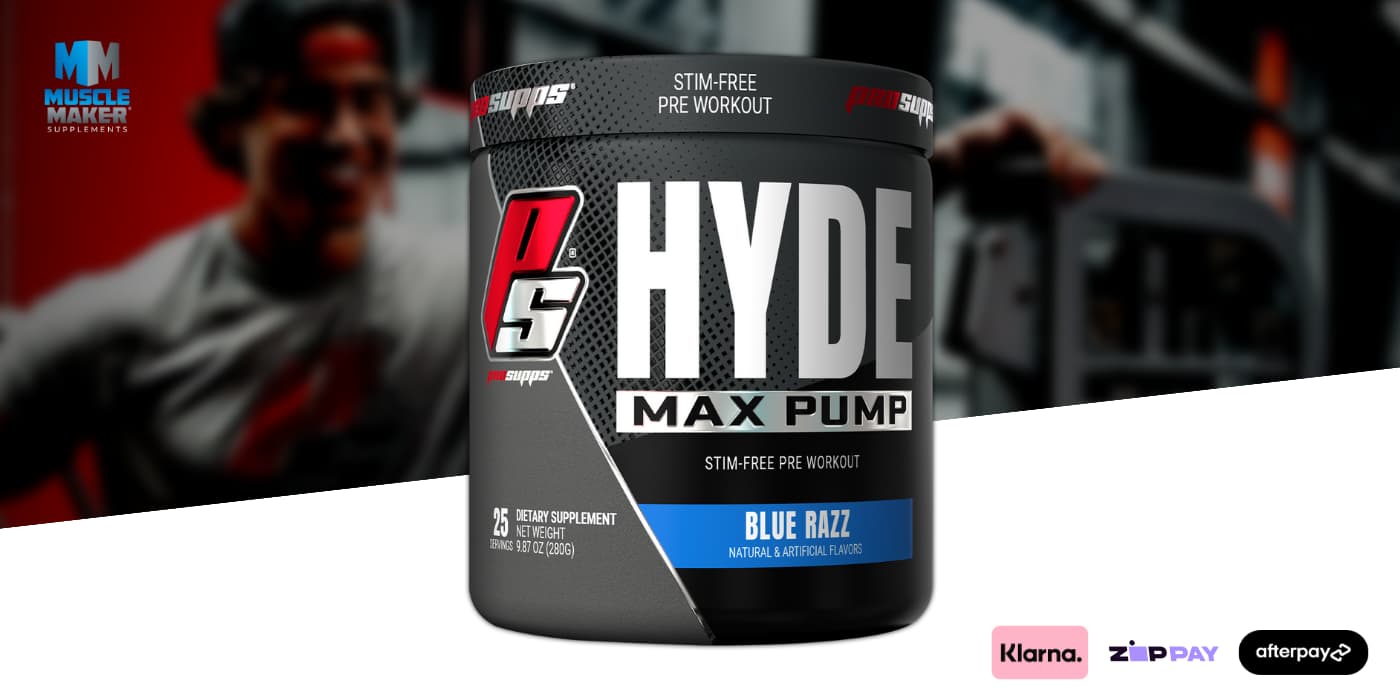 ProSupps Hyde Max Pump Pre Workout Banner