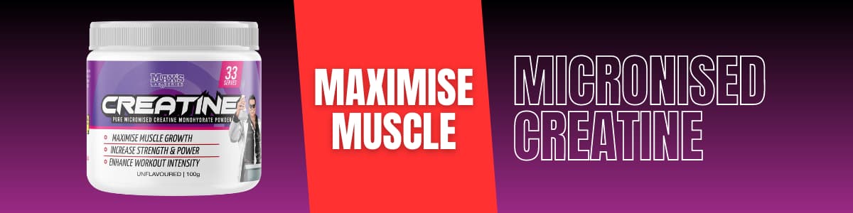 Max's Protein Creatine Monohydrate Info Banner