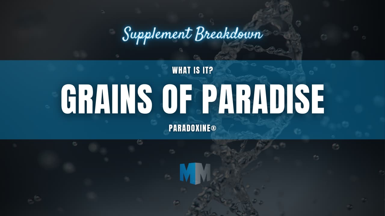 Supplement breakdown - Grains of Paradise paradoxine