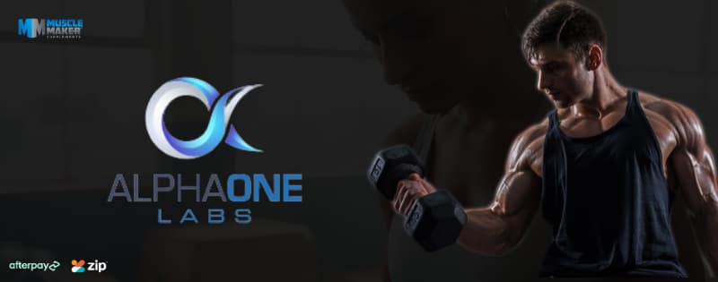 AlphaOne Labs Supplements Logo Banner